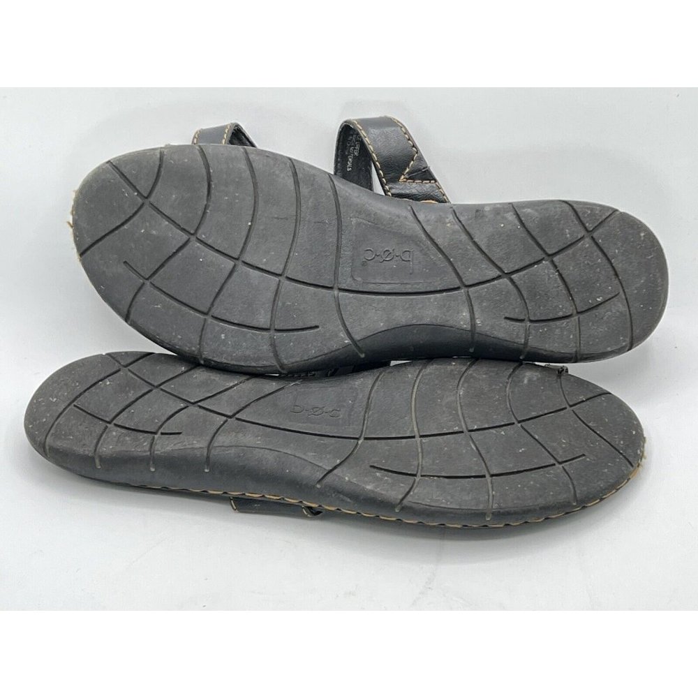 BOC Born Concept Black Thong Flip Flop Faux Leather Sandal Women's Size 10 M - Picture 11 of 11